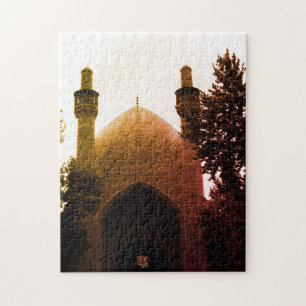 Vintage Iran Isfahan royal mosque Jigsaw Puzzle