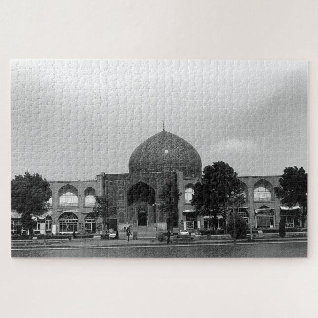 Vintage Iran Isfahan shah mosque Jigsaw Puzzle (Horizontal)