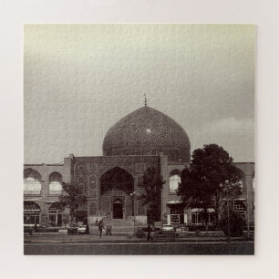 Vintage Iran Isfahan shah mosque Jigsaw Puzzle