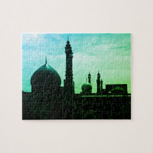 Vintage Iran Qom Mosque of Fatima Jigsaw Puzzle