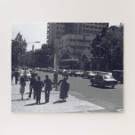 Vintage Iran Tehran city street and people Jigsaw Puzzle<br><div class="desc">Vintage Iran Tehran city street and people</div>