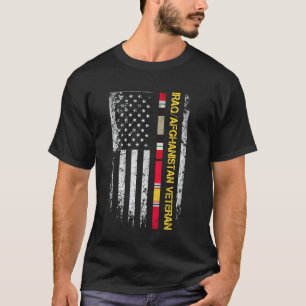 Vintage Iraq Afghanistan Veteran U S Flag Military T-Shirt