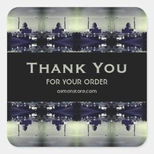 Vintage Iraq Baghdad Buniya Mosque 1970 Square Sticker