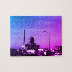 Vintage Iraq Baghdad Buniya Mosque Jigsaw Puzzle
