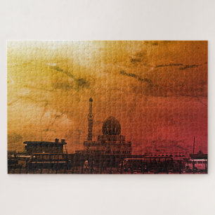 Vintage Iraq Baghdad Buniya Mosque Jigsaw Puzzle