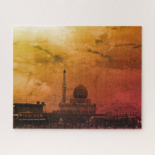 Vintage Iraq Baghdad Buniya Mosque Jigsaw Puzzle