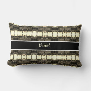 Vintage Iraq Baghdad central railway station Lumbar Pillow
