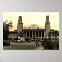 Vintage Iraq Baghdad central railway station