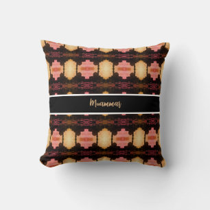 Vintage Iraq Baghdad mosque taxis Throw Pillow
