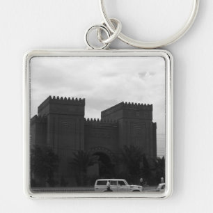 Vintage Iraq Baghdad museum 1970 Keychain