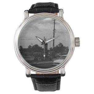 Vintage Iraq Baghdad street taxis Watch