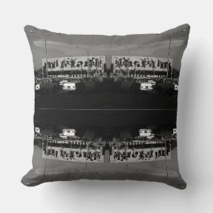 Vintage Iraq Baghdad tahrir square 1970 Notebook Throw Pillow