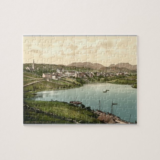 Vintage Ireland c1900, Clifden Galway Jigsaw Puzzle (Horizontal)