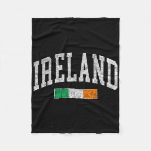 Vintage Ireland Flag Irish Retro Throwback Mens Wo Fleece Blanket