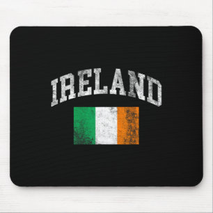 Vintage Ireland Irish Flag St Patrick's Day Mouse Pad