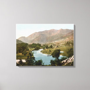 Vintage Ireland, Killarney MacGillycuddy Reeks Canvas Print