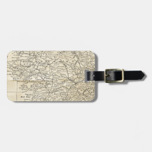 Vintage Ireland Map Central Connaught Region Luggage Tag