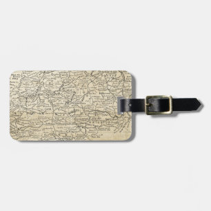 Vintage Ireland Map Limerick Southern Region Luggage Tag