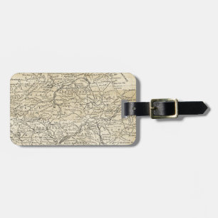 Vintage Ireland Map Northern Londonderry Region Luggage Tag