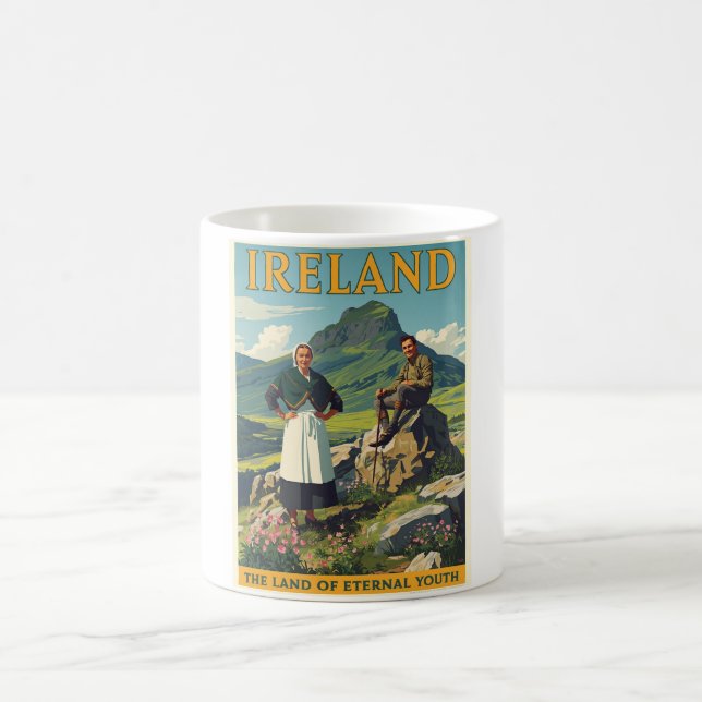  Vintage Ireland Travel Coffee Mug (Center)