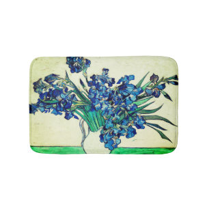 Vintage Irises (1890) by Vincent Van Gogh Bath Mat