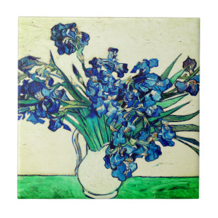 Vintage Irises (1890) by Vincent Van Gogh  Tile