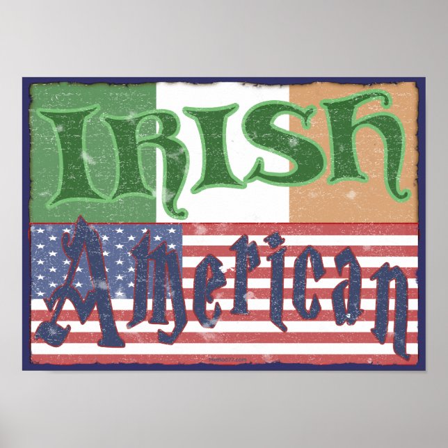 Vintage Irish American Poster (Front)