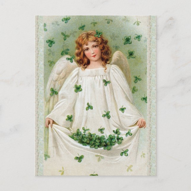 Vintage Irish Angel Postcard  (Front)