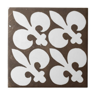 Vintage Irish Ceramic Art Design Black Tile