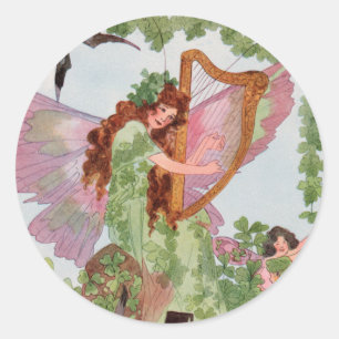Vintage Irish Faerie Sticker