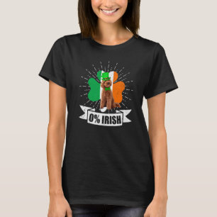 Vintage Irish Flag Shamrock Toy Poodle Dog St. Pat T-Shirt