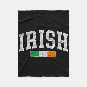 Vintage Irish Flag St Patricks Day Retro Ireland S Fleece Blanket