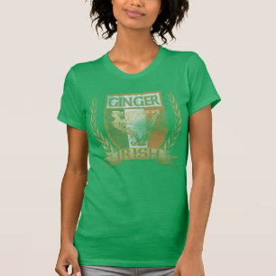 Vintage Irish Ginger Crest St Patrick's Day T-Shirt