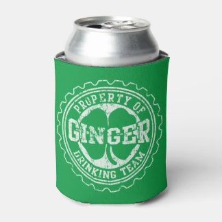 Vintage Irish Ginger Drinking Team Can Cooler