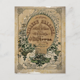 Vintage Irish Sheet Music Postcard