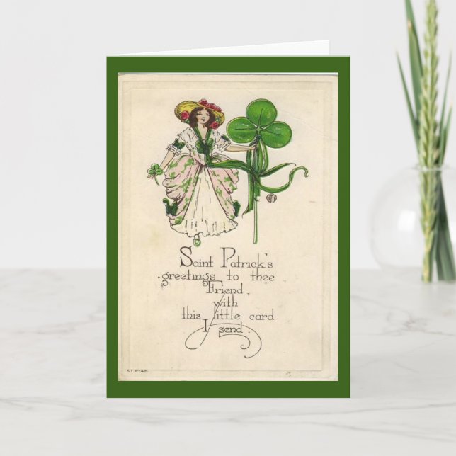 Vintage Irish St Patrick's Day Card (Front)