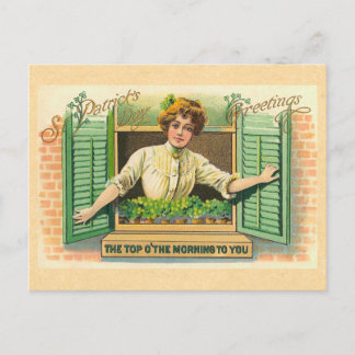 Vintage Irish Top o' the Morning Postcard