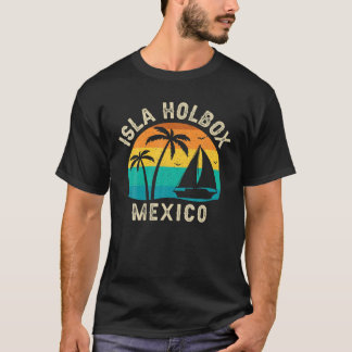 Vintage Isla Holbox Mexico Sunset - Matching Famil T-Shirt