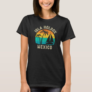 Vintage Isla Holbox Mexico Sunset  Matching Family T-Shirt