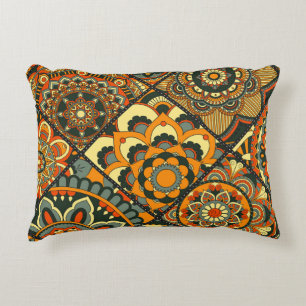 Vintage Islamic motifs, decorative seamless. Accent Pillow