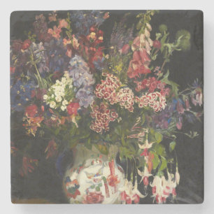 Vintage Isobel Lilian Gloag A Bunch of Flowers Stone Coaster