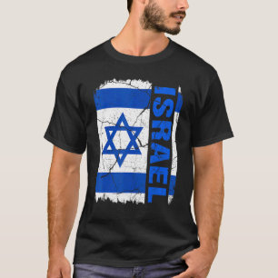 Vintage Israelis Flag Israel Pride Roots Heritage T-Shirt