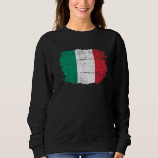 Vintage Italia Flag For Italy Italian Italiano Sweatshirt