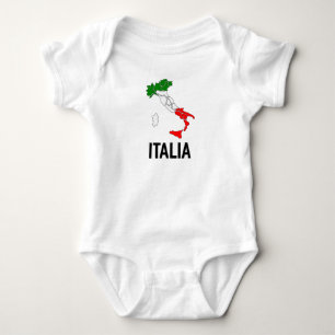 Vintage Italia Italian Flag Italy Italiano T-Shirt Baby Bodysuit