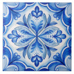 Vintage Italian Blue Maiolica tiles<br><div class="desc">Vintage Italian Blue Maiolica tiles DIY decorative tiles, wedding favour tiles, bridal shower favour tiles, home decor DIY maaterials</div>