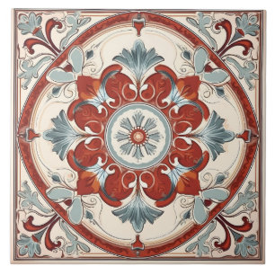 Vintage Italian Mediterranean Pattern Tile