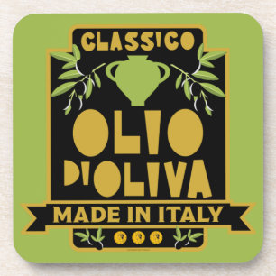 Vintage Italian Olive Oil Coaster