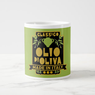 Vintage Italian Olive Oil Large Coffee Mug