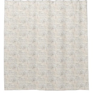Vintage Italian Postcard Shower Curtain