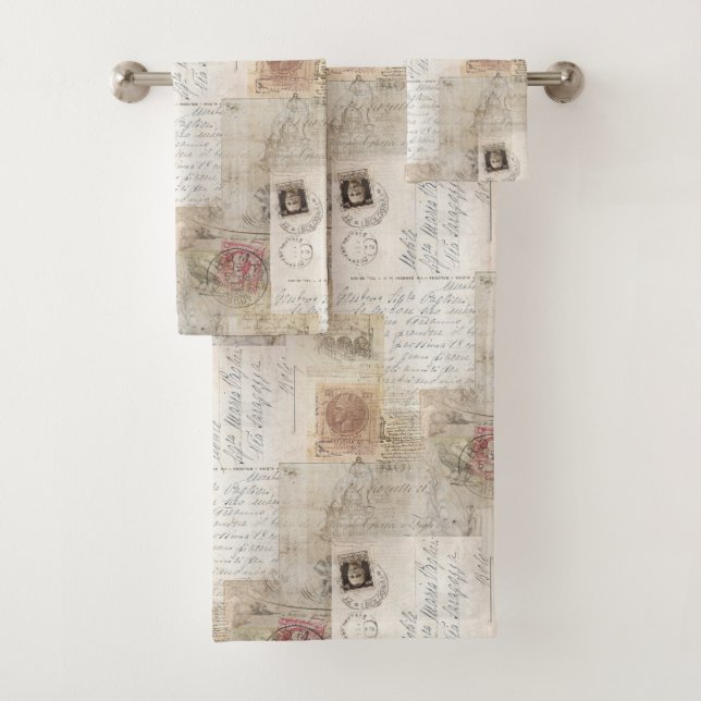Vintage Italian Rome Towel Set (Insitu)